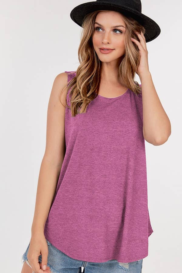 Tank Top L / DEEP PLUM